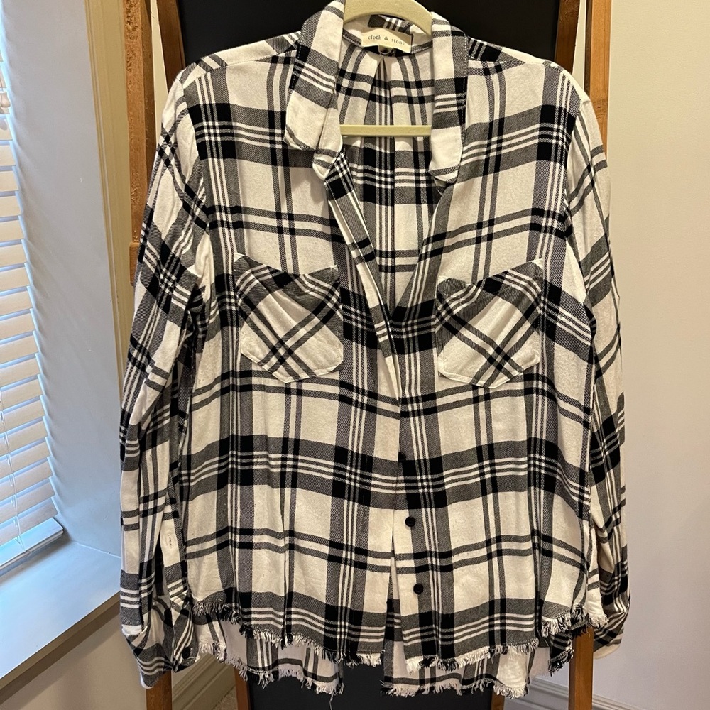 CLOTH & STONE PLAID SHIRT